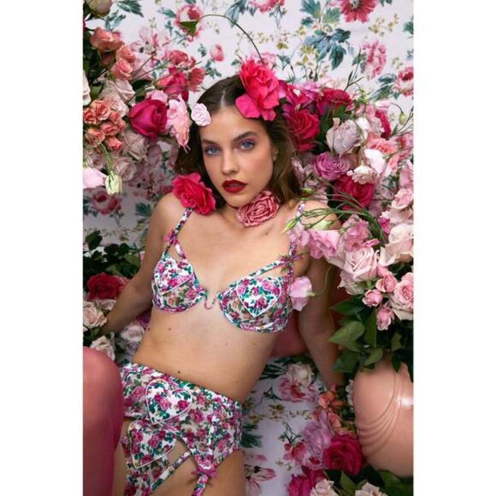 For Love & Lemons Heart Bloom Underwire Bra Size SS / Pink